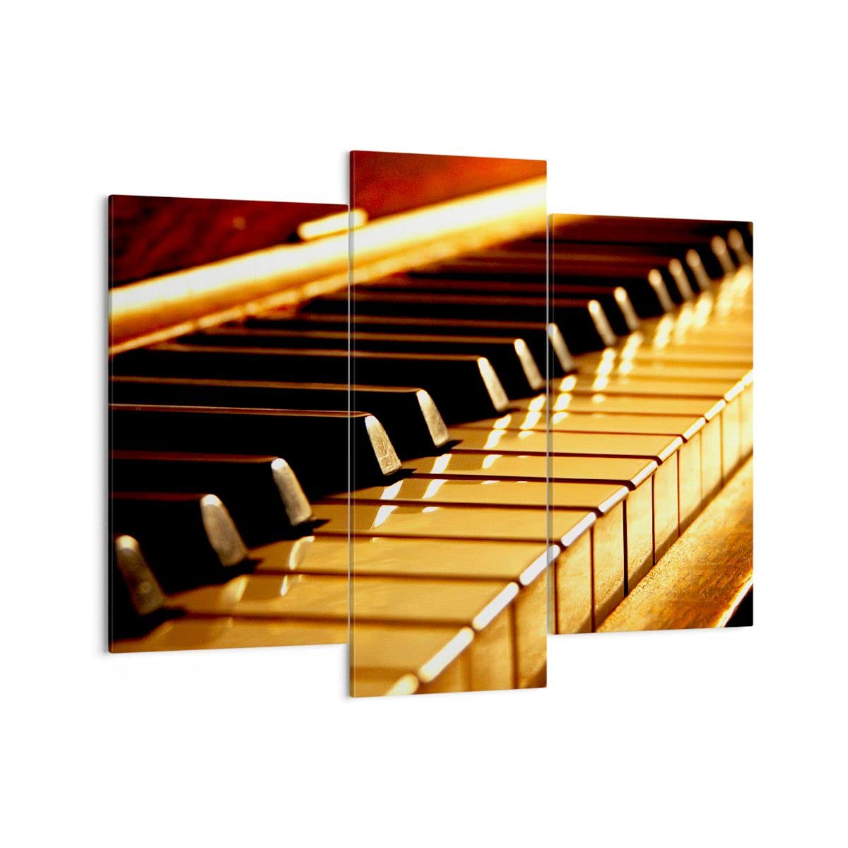 ARTTOR Leinwandbild 130x100cm Wandbild Musik - 2200 | Klavier Konzert Mehrteilige Groß Wanddekoration Wohnzimmer Schlafzimmer Wanddeko Wand Kunstdruck Wandkunst Wall Decor ARTTOR