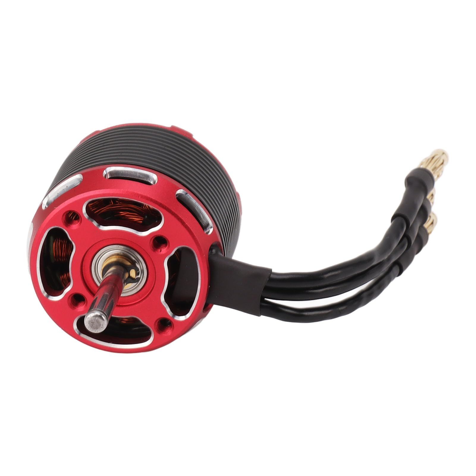 Motor sin escobillas para avión de ala fija, alta velocidad, alto par, bajo nivel de ruido, calor, motor sin escobillas RC Outrunner para aviones teledirigidos, drones, neg (910KV)
