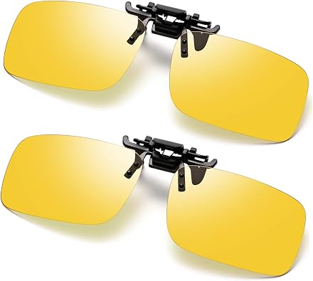 Polarized Clip-on Sunglasses Anti-Glare Driving Glasses for Prescription Glasses