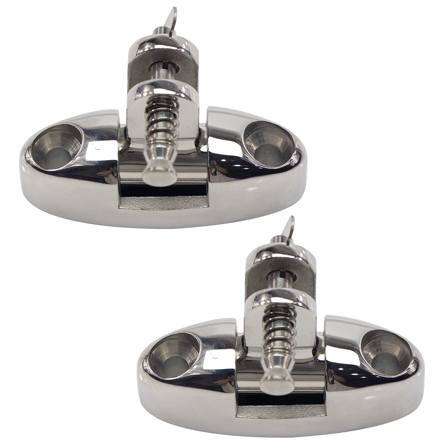 Buy Autoly Double Boat Bimini top Deck Swivel Hinge, Sideed Stainless