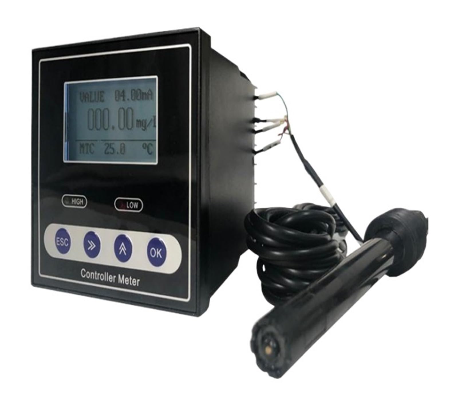 Industrial Online PH Meter PH Controller ORP Sensor Electrode Probe Tester Continuous Measurement Control For Urban Sewage(DO meter)