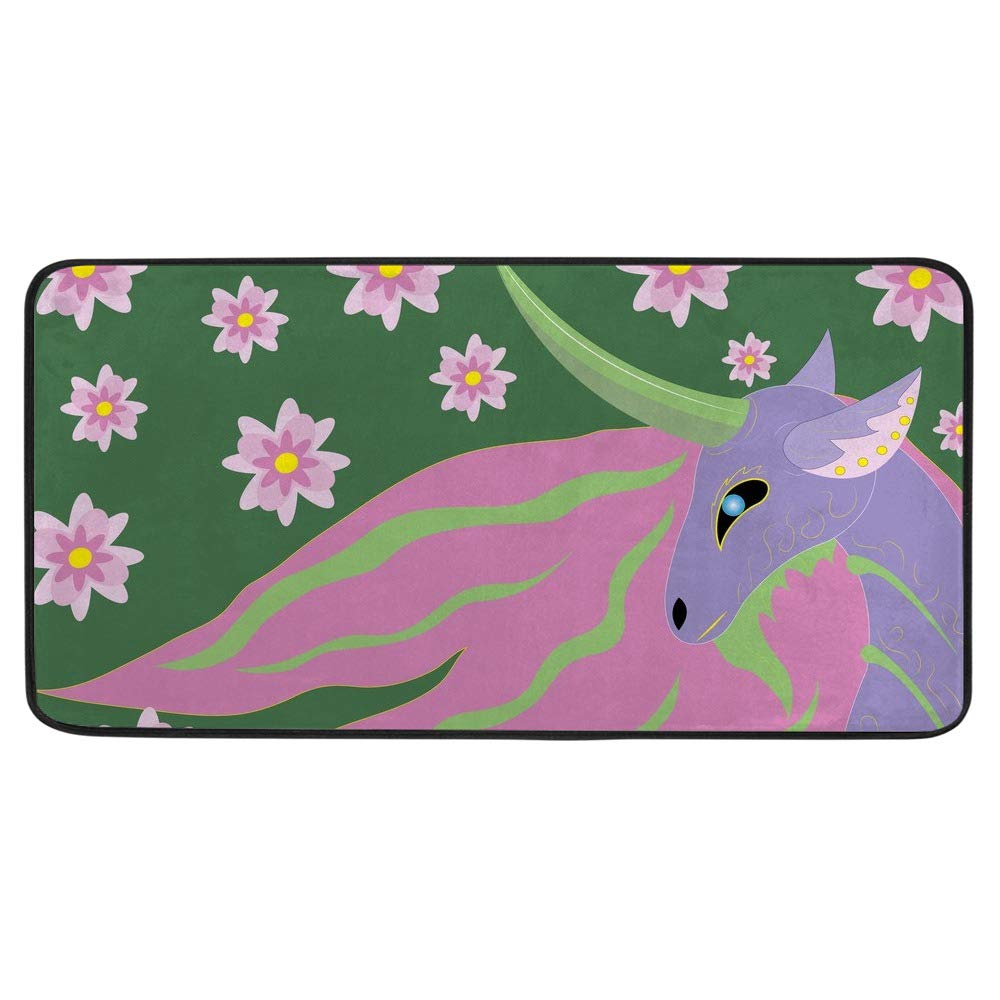 Tapis de cuisine en laine rose de qualité supérieure 99cm