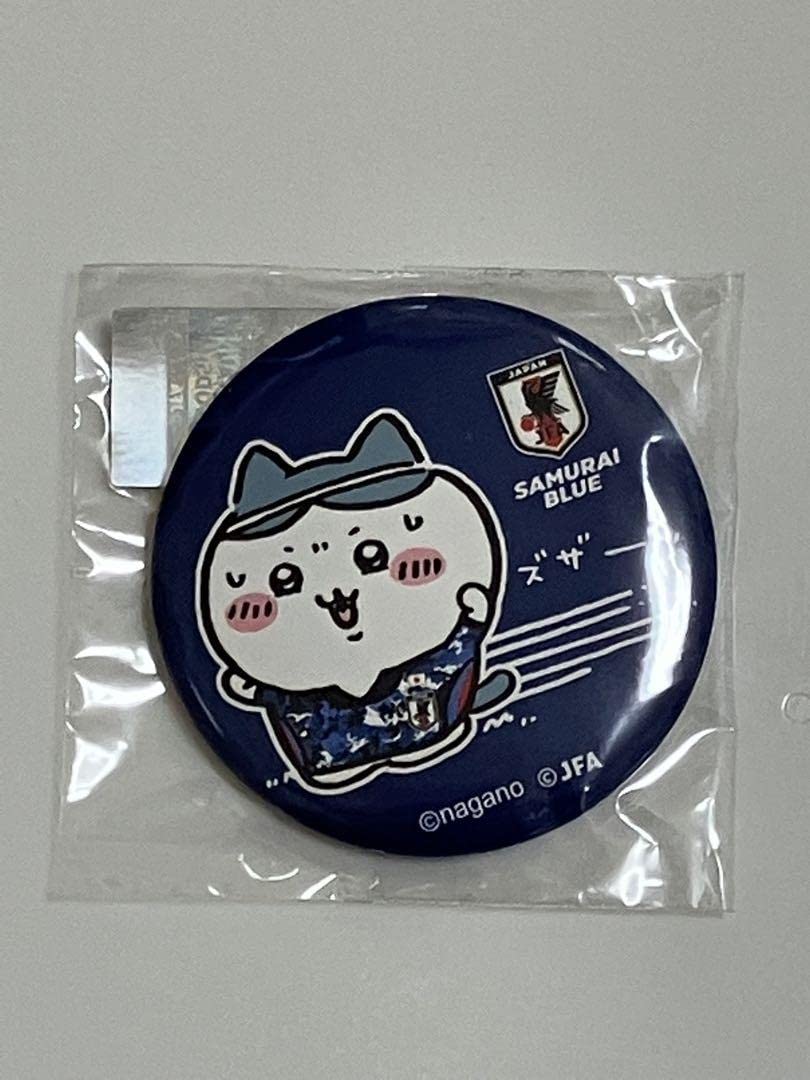激レア！ちいかわ サッカー日本代表 ワールドカップ サムライブルー 缶バッジ ちいかわ ハチワレ サッカー 日本代表 ワールドカップ サムライ