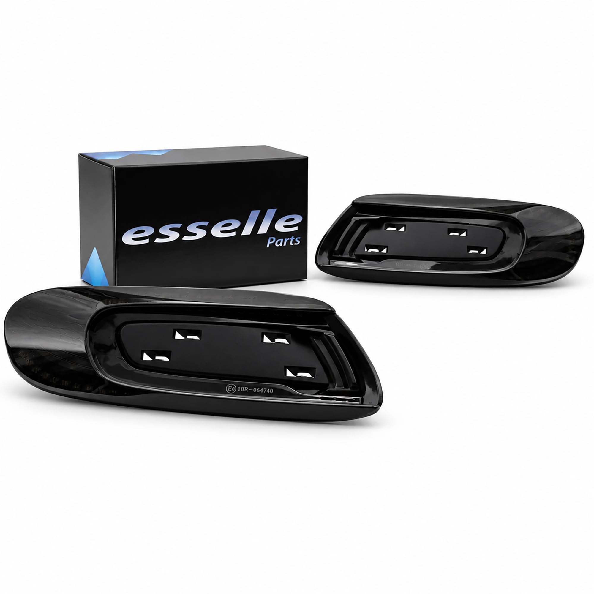 Coppia Frecce Laterali Nero Fumé Progressive Dinamiche A Led per Mini Cooper F55 F56 F57, Clubman F54, Plug and play Canbus nessun errore