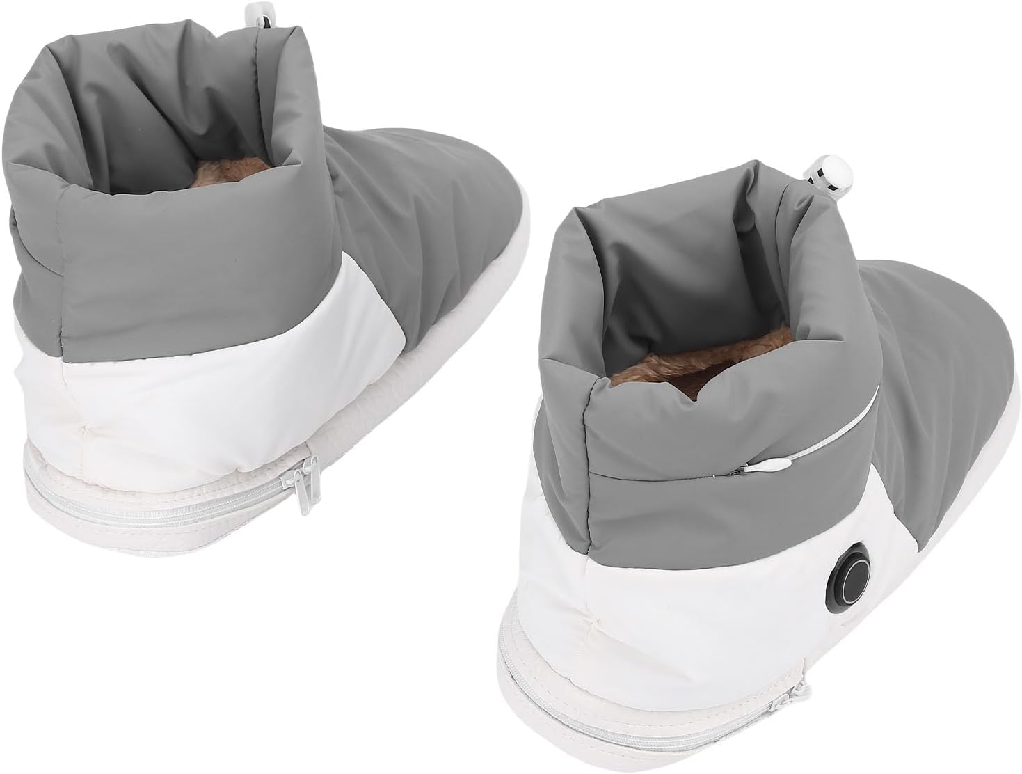 Keenso Heated Socks, USB Electric Heated Shoes Winter Warm Boots for Men Women with 5 Temperature Settings Lightweight for Camping Office Indoor Outdoor