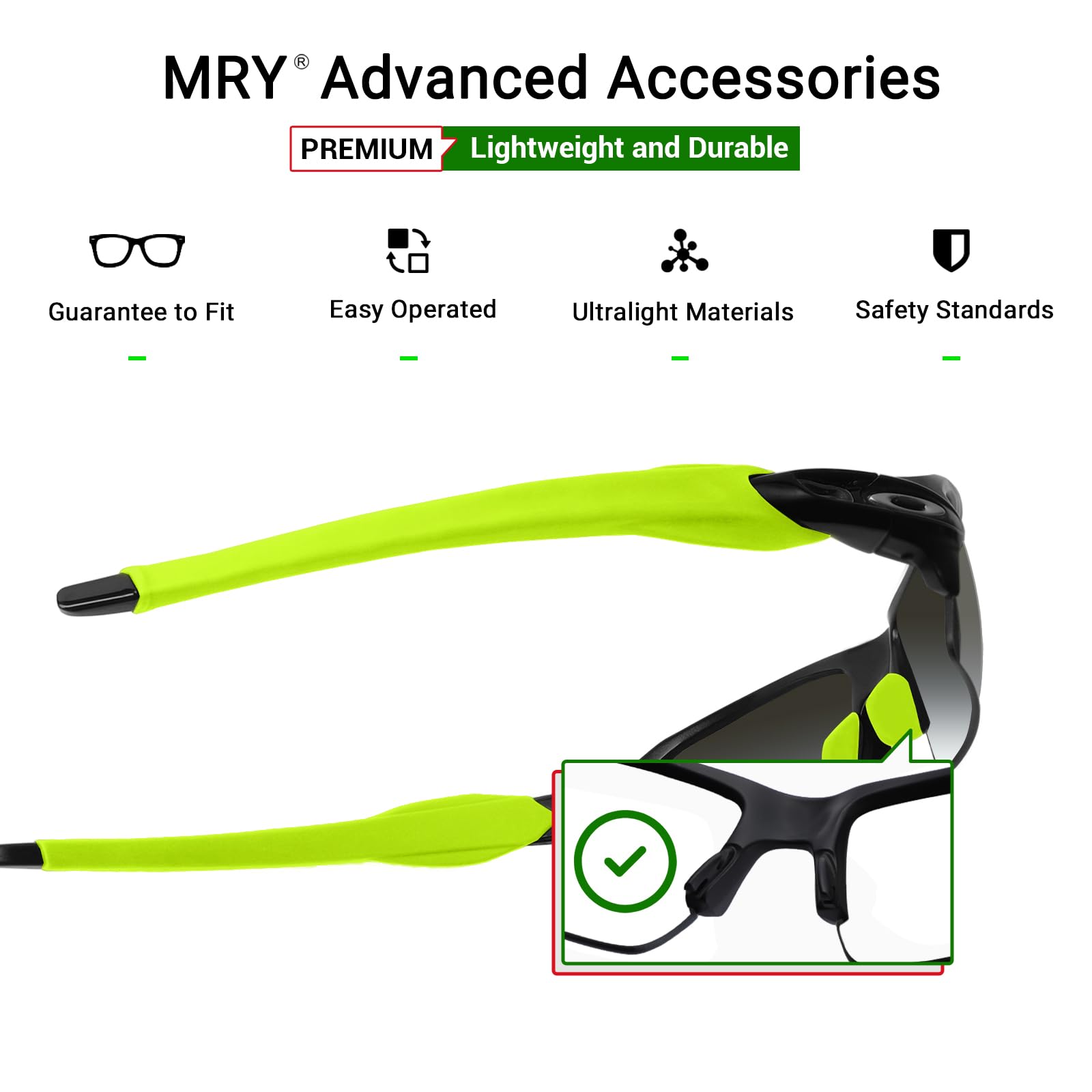 Mryok Zapasowe nauszniki, zestawy do Oakley Flak 2.0/2.0 XL - Opt