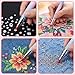 2-Pack Rhinestone Picker Tool - Diamond Art Refillable Wax Pen with 6 Wax Refills - Diamond Painting Pen for Nail Dotting and Diamond Painting Art DIY Crafts