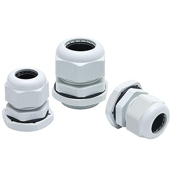 Muelnmey 3 PCS Smaller 2 M25 (12-15mm) Connectors and 1 M32(16-21mm) for Muelnmey Boxes.