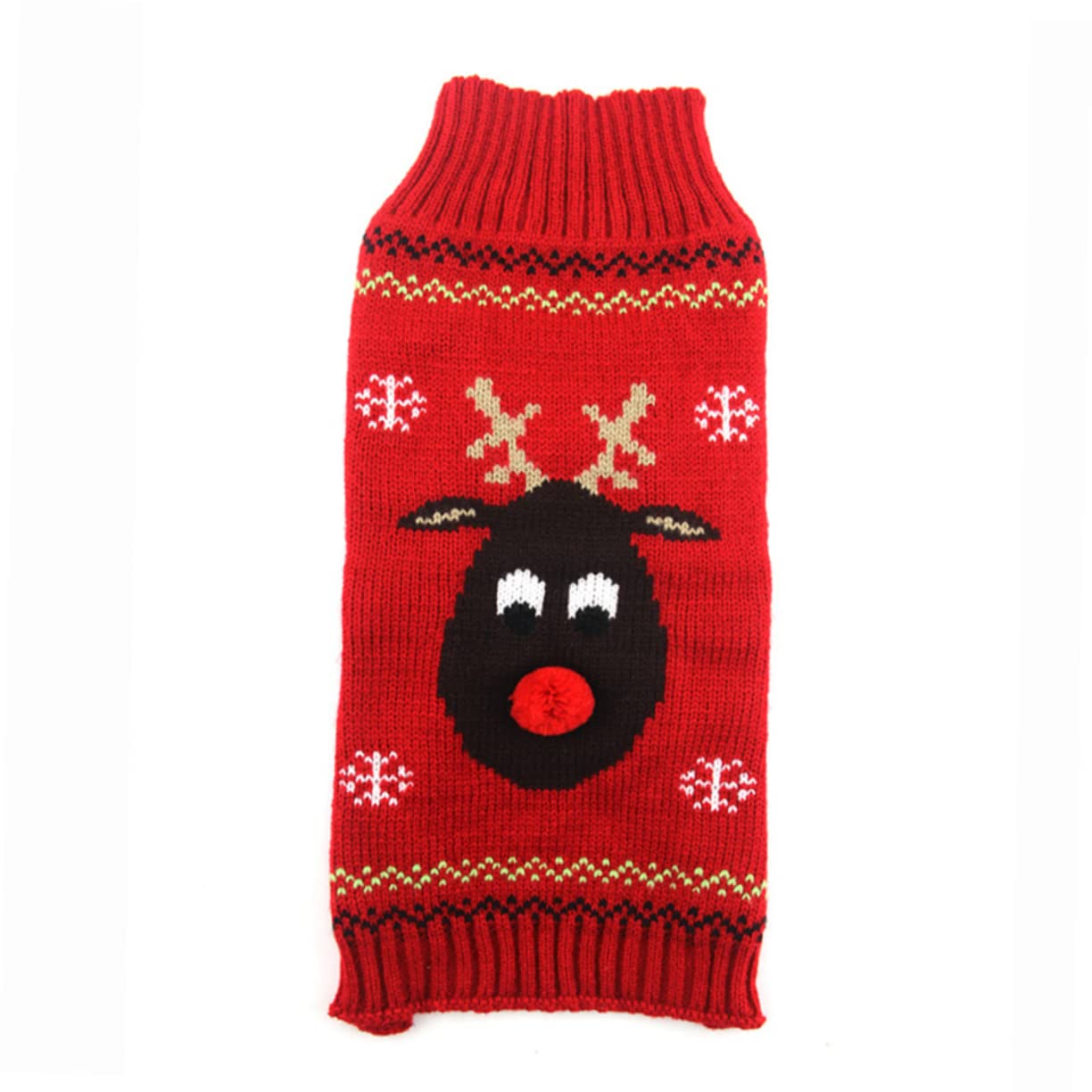 BESPORTBLE 2 Pz Maglione per Cani Cappotto per Animali Domestici di Natale Caldi per Cani Christmas Sweater Pullover Natalizio Maglioni Natalizi Vestiti Natalizi per Animali Domestici