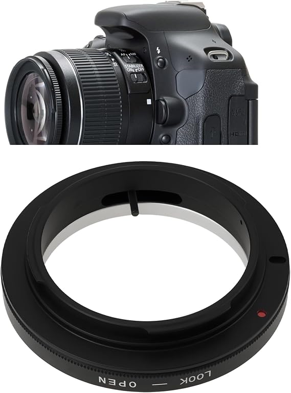 Mount Cameras FD-EOS- Ring Adapter Lens Adapte Compatible with Canon EOS 600D/60D/1100D