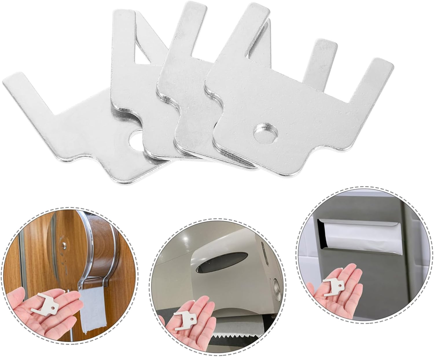 4pcs Commercial Toilet Paper Dispenser Key for Schools and Stations