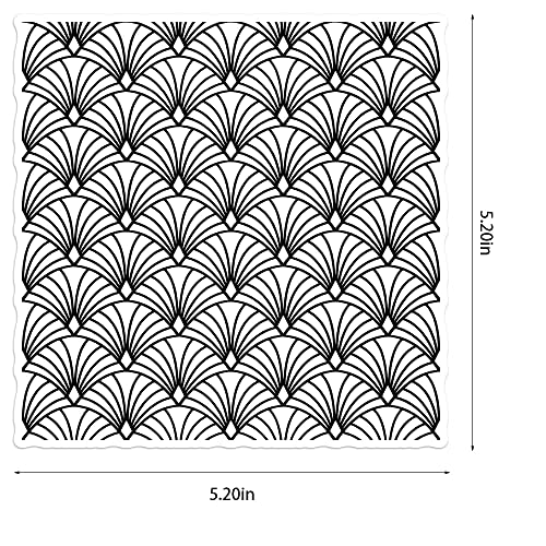 Background Clear Stamps For Card Making, Background Stamps Leaves Pattern Clear Stamps Vintage Leave Background Transparent Rubber Stamps For Paper Card Photo Album Crafting Scrapbooking Supplies #TOP1