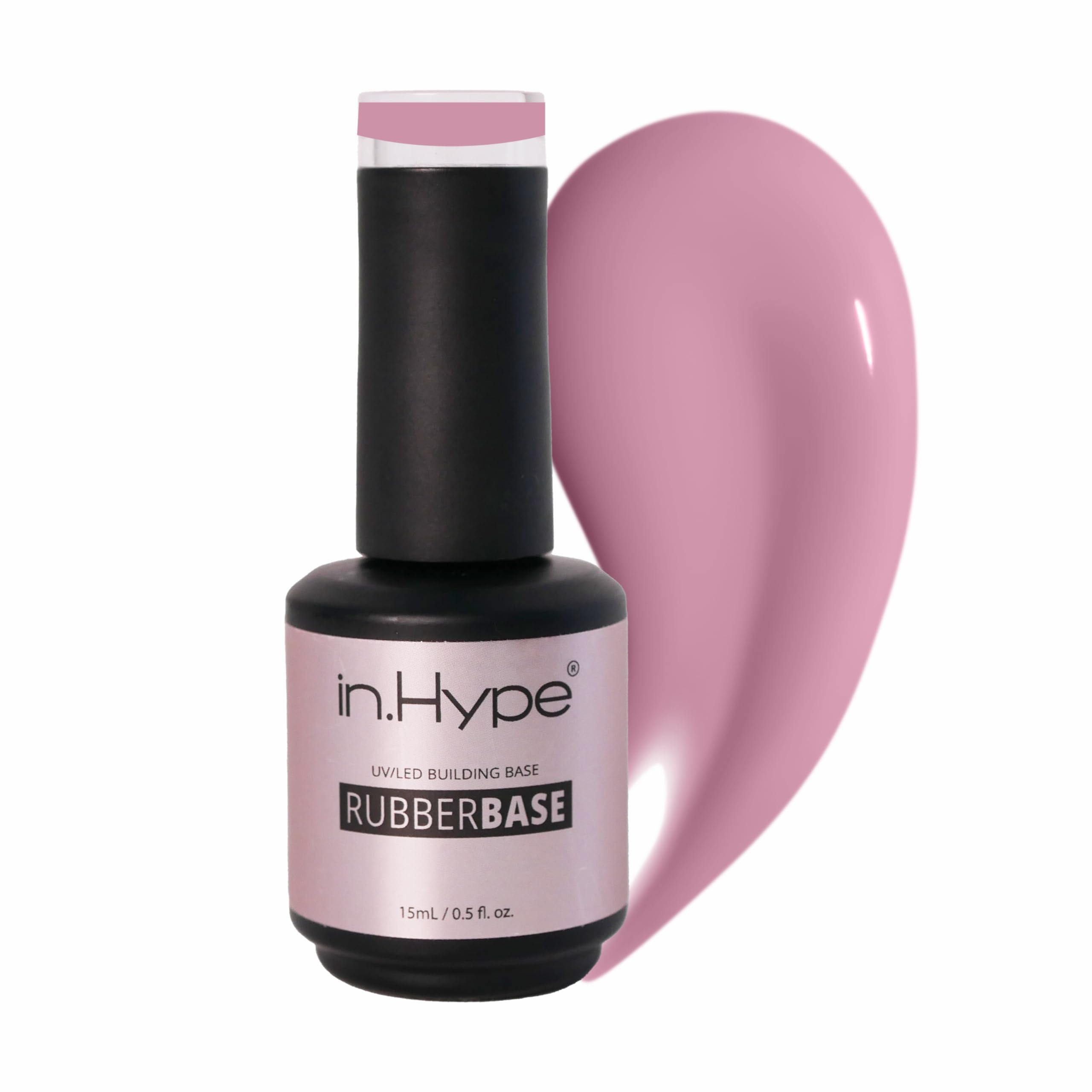 IN.HYPE Sift Gel Rubber Base Coat. UV/LED Curable. Rose