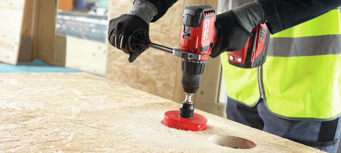 Hilti 2336031 KIT Atornillador taladro percutor a batería SF 6H-A22 + 2 baterías B 22/4.0 + cargador rápido C 4/36-350 (22 V, perforación con percusión y atornillado. Con maletín)