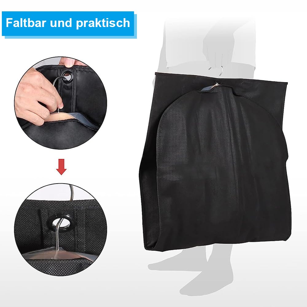 MISSLO Lot De 3 Sacs à Vêtements Pour Vêtements Avec Soufflet De 25,4 Cm, Sacs De Compression De 109,2 Cm, Housses De Protection Pour Voyage Et Rangement économiseur D'espace