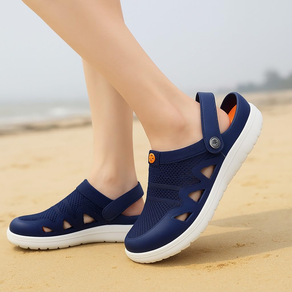 Eagsouni Sabots Mules Femmes Chaussures de Jardin Été | Respirant,Antidérapantes,Confortables,Légeres,orthopédiques,Sandales,clogs,plage Piscine