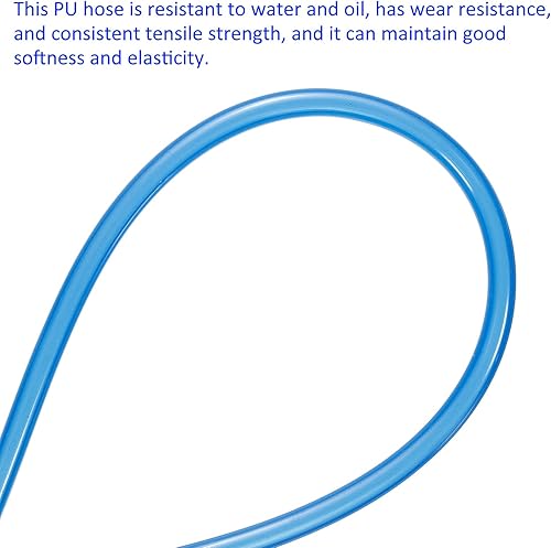 Miniatura 8 de Tubo neumático manguera de línea de poliuretano para compresor de aire, se aplica a la transferencia de líquido de agua (0.197 in de diámetro
