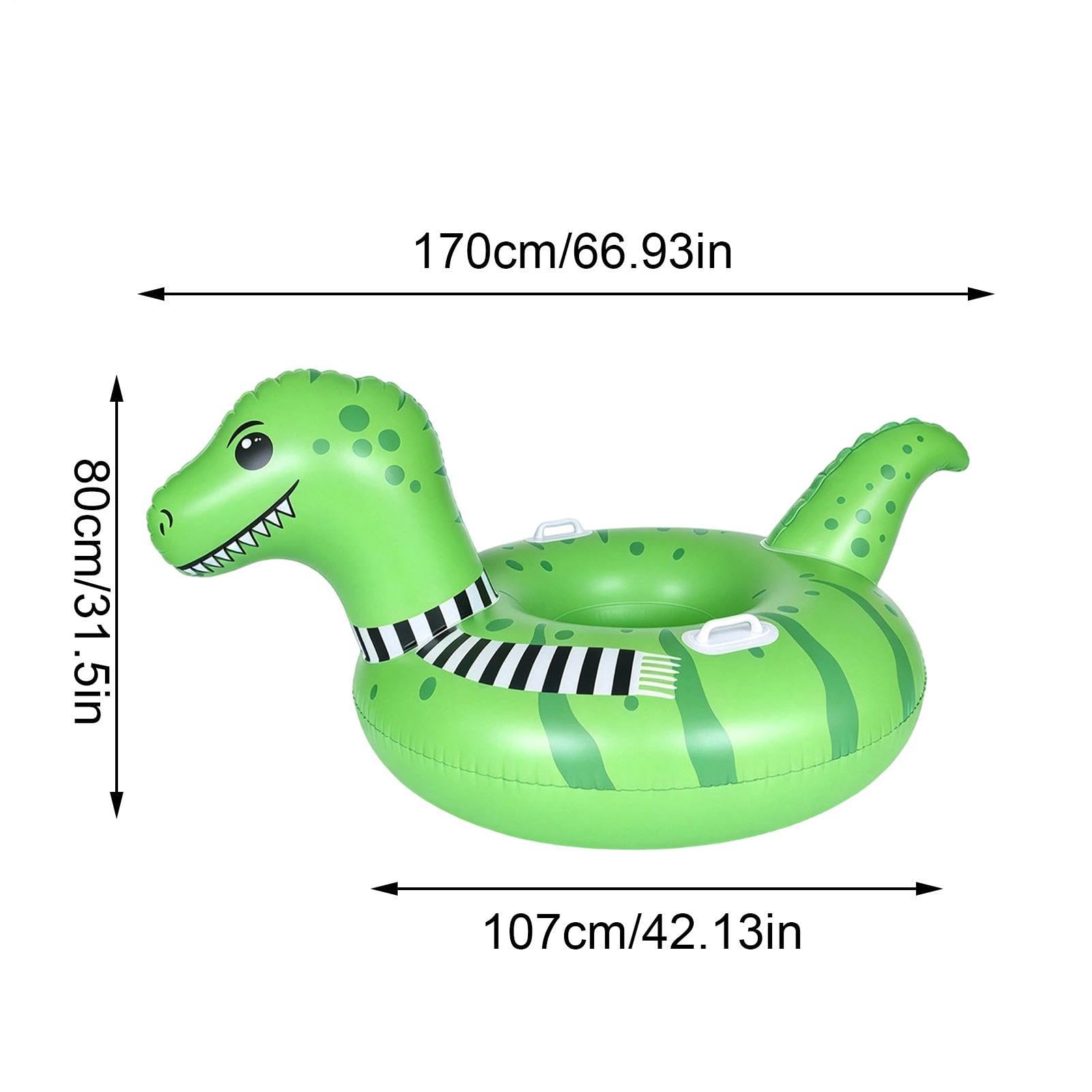Slitta Neve Giochi invernali dinosauro cartoon per slitta con maniglie
