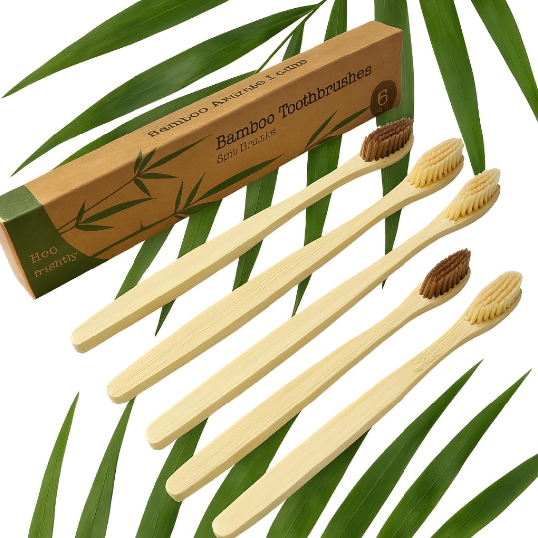 9-Pack Eco-Friendly Bamboo...