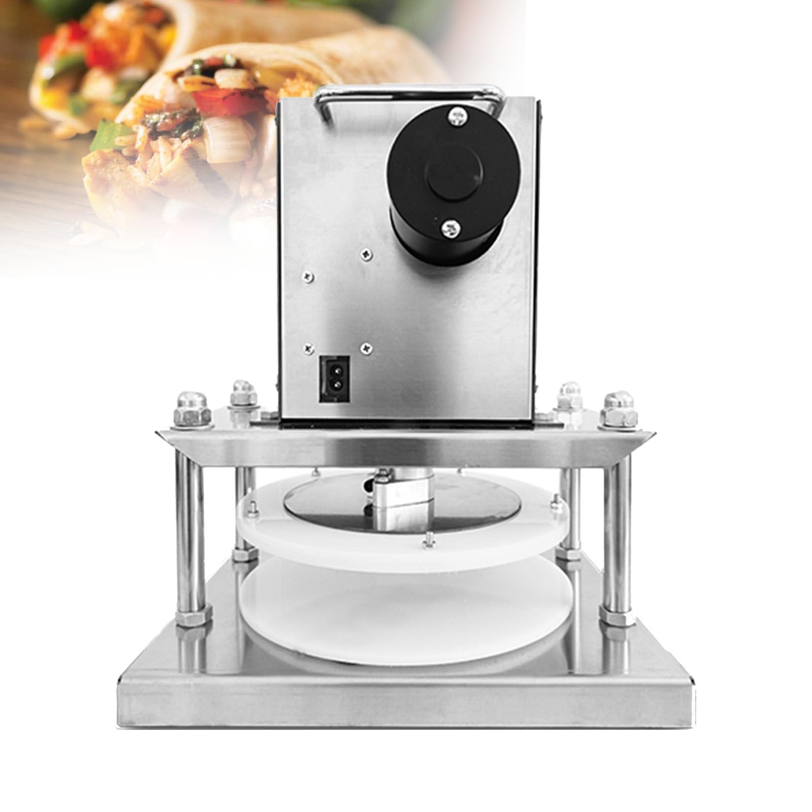 Prensa Manual Para Pizza, Prensa Comercial Para Masa De Acero Inoxidable, Herramienta De Cocina Para Aplanar Masa De Pizza, Grosor Y Altura Ajustables, Para Panqueques