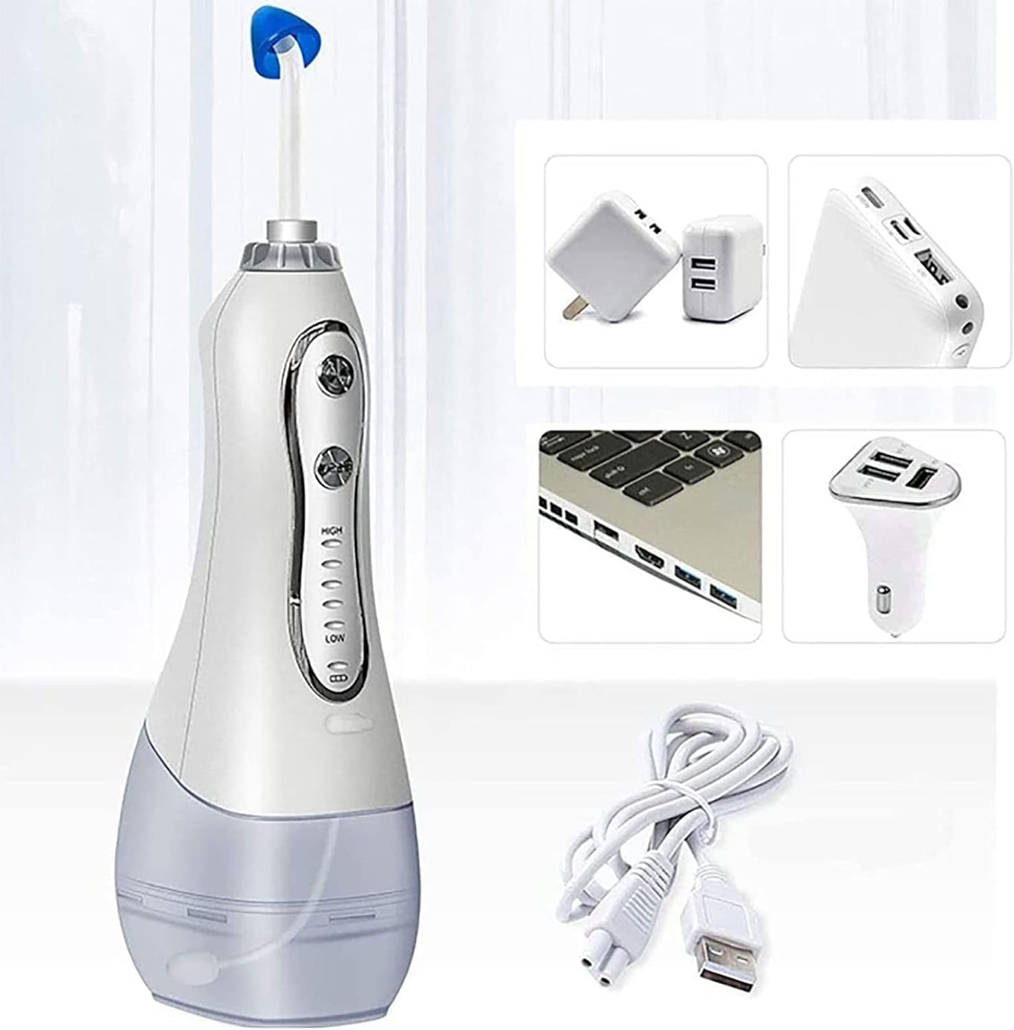 Lavado Nasal, máquina de Enjuague Nasal de 300 ml, Sistema de irrigación Nasal y sinusal Hydro Pulse con 5 Modos y Carga USB