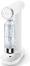 Smeg, SKC01WHM 800ml Carbonated Soda Water Machine with Gasification Control Button and Drainer, 800ml Bottle, CO2 Cartridge Not Included, Matte White