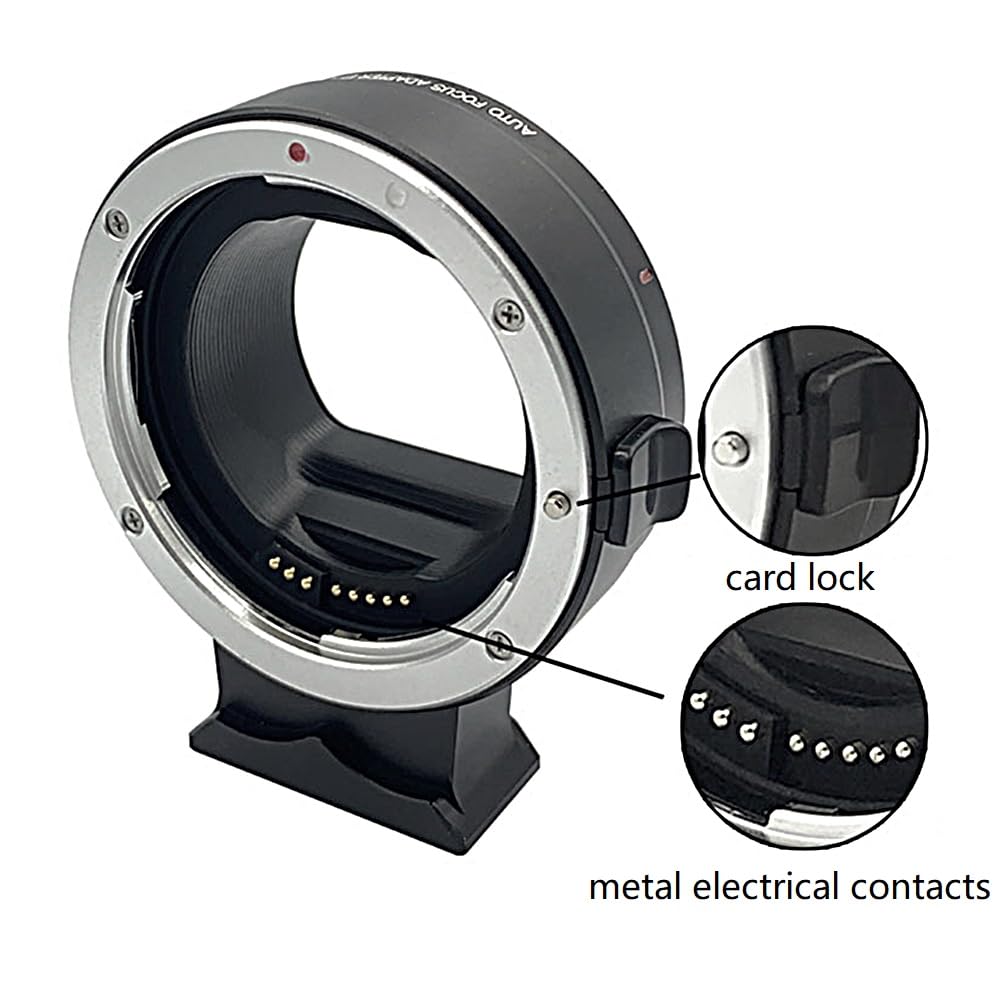 EF-EOS R Adattatore di montaggio per obiettivo, tubo di estensione elettronico per messa a fuoco automatica, obiettivo Canon EF/EF-S a Canon EOS R RP RF-Mount Full Frame adattatore