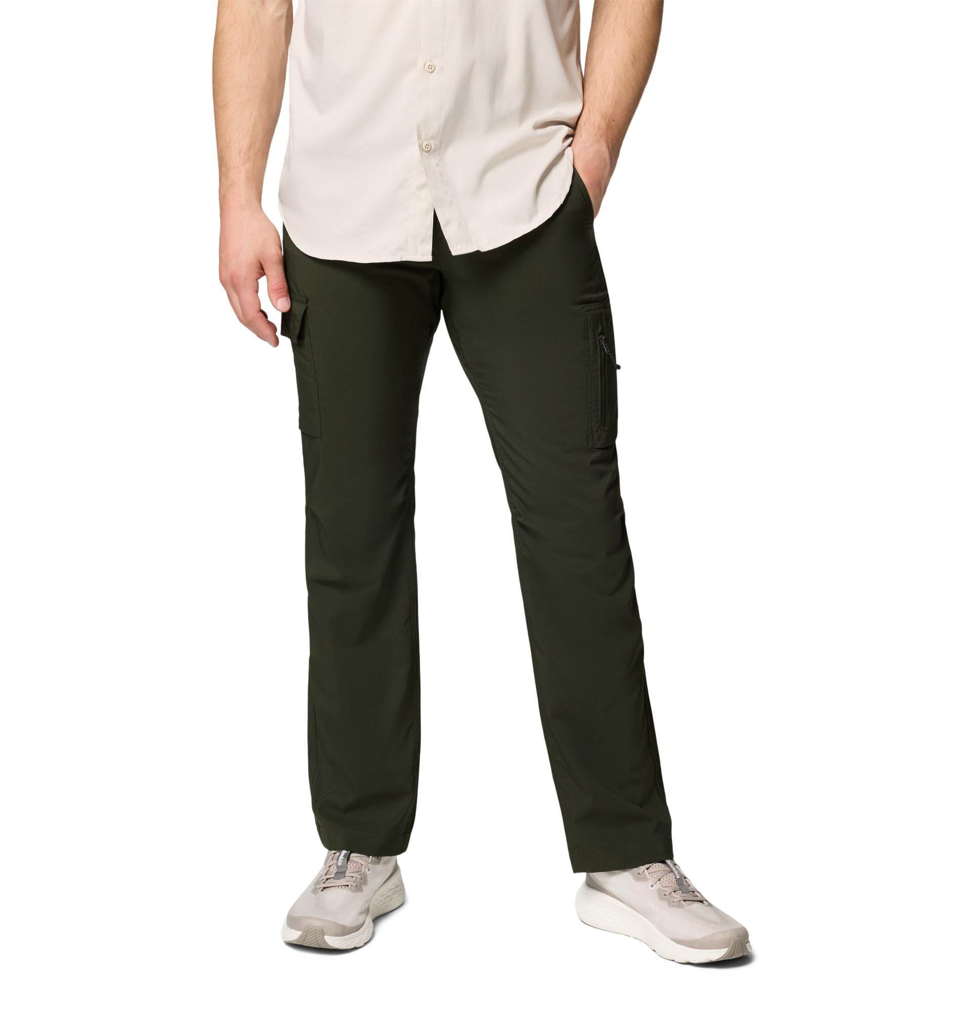 Columbia Men's Silver Ridge Utility Pant, Hiking Trousers, Greenscape, 32 Waist x 34 Length