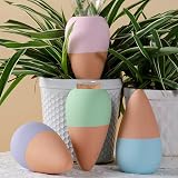 SilverChry Oyas a Planter Terre Cuite, Distributeur Eau Plante 4Pcs, Pointes Auto-arrosantes en Terre Cuite, Globes Arrosage Automatique Interieur pour Plante, Cônes d'argile (cône)
