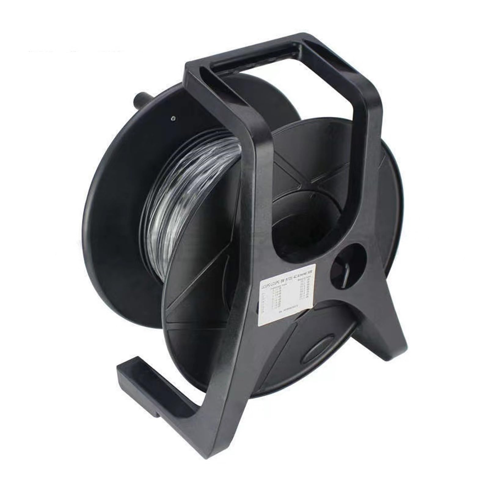Cavo di collegamento per esterni OM3 4/6/8 core, 120m/150m/200m, TPU schermato con bobina PCD310 4C 6C 8C LC SC FC ST, ponte in fibra ottica multimodale da 5 mm (6C 150 m LC-LC)