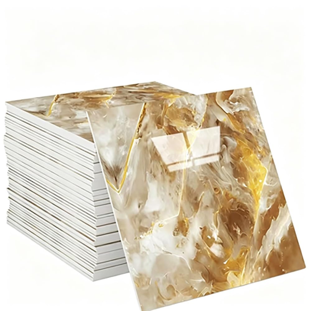 Marble Wall Panels Peel Stick Tiles Backsplash Sticker for Home
