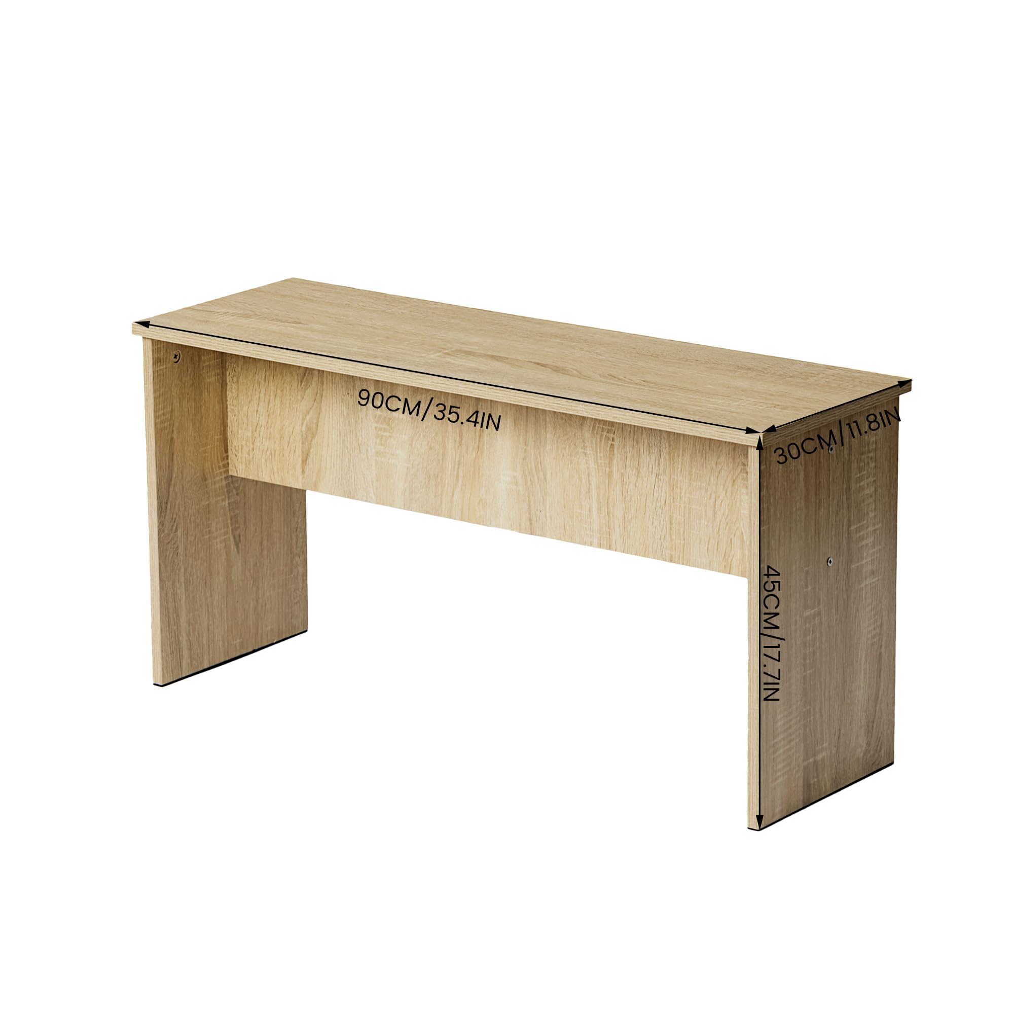 Bancs de Salle à Manger, Lot de 2, Siège pour Cuisine,90x30x45 cm,pour Cuisine, Salle à Manger, Salon,Chêne