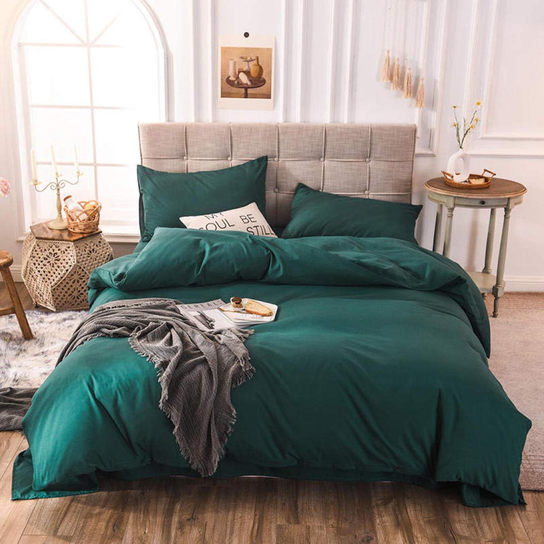 Amazon 寝具カバーセット 北欧風 シンプル 無地 優しい肌触り 柔らかい 速乾 吸湿 通気 お手入れ簡単 四季通用 布団カバー 敷きふとんカバー 掛けふとんカバー ベッドカバー ベッドシーツ 枕カバー ピローケース おしゃれ 寝具カバーセット オンライン通販