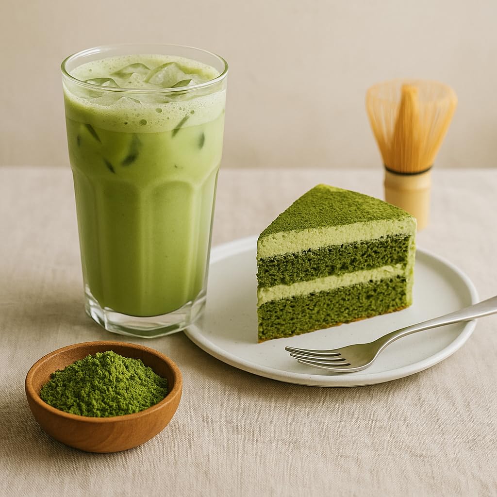 Matcha Japonais en Poudre – Thé Vert Matcha 100% Pur – Qualité Premium – Boisson & Pâtisserie – Sachet Refermable 80 g (5x 80g, Normal)