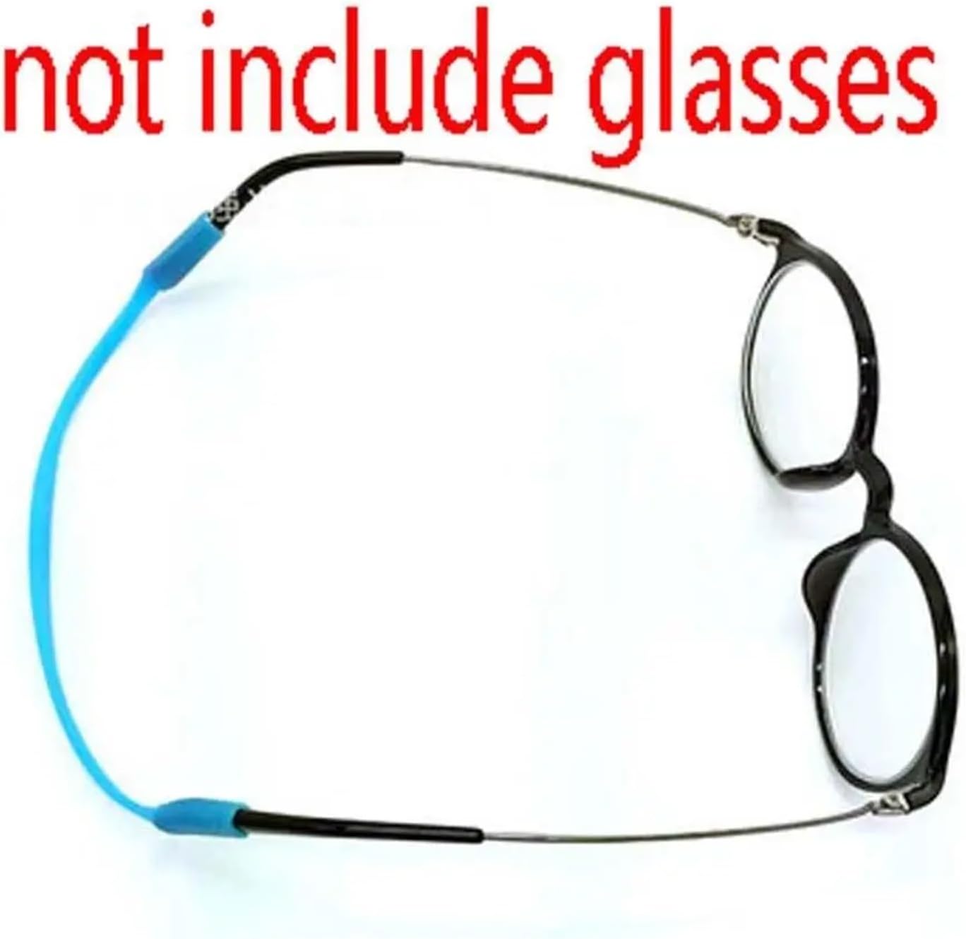 Eyeglasses Strap 50pcs Elastic Solid Color Silicone Sunglasses Rope Band Eyeglass Chains Glasses Cord