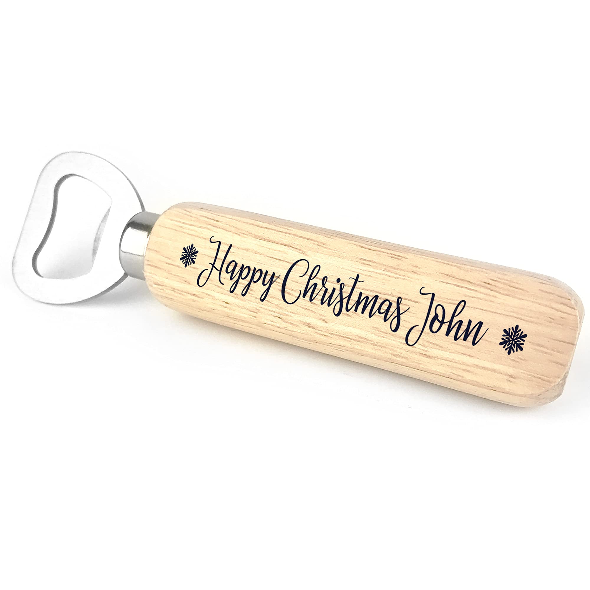 Personalised Christmas for Dad Grandad Uncle Bottle Opener Novelty Alcohol Gift