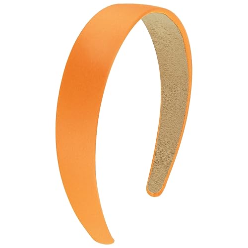 Miniatura 7 de Wecoe Diadema rosa intenso de 1.2 pulgadas de ancho de satén de seda para mujer, antideslizante, a la moda, para el regreso a clases, banda para el