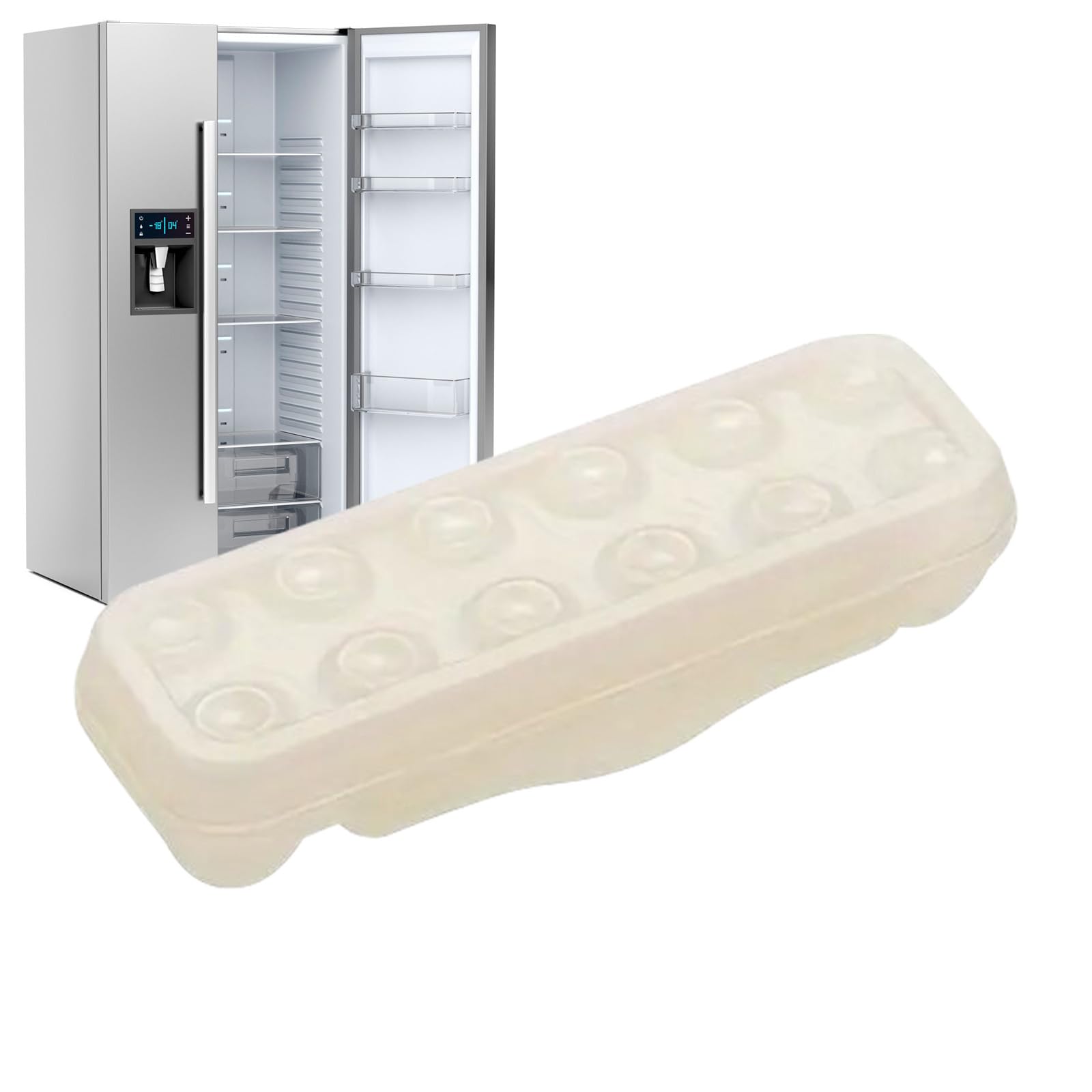Porte-Oeufs pour Réfrigérateur - Boîte de Stockage à 12 Cases pour Œufs Porte-Oeufs pour Réfrigérateur - Boîte de Stockage à 12 Cases pour Œufs