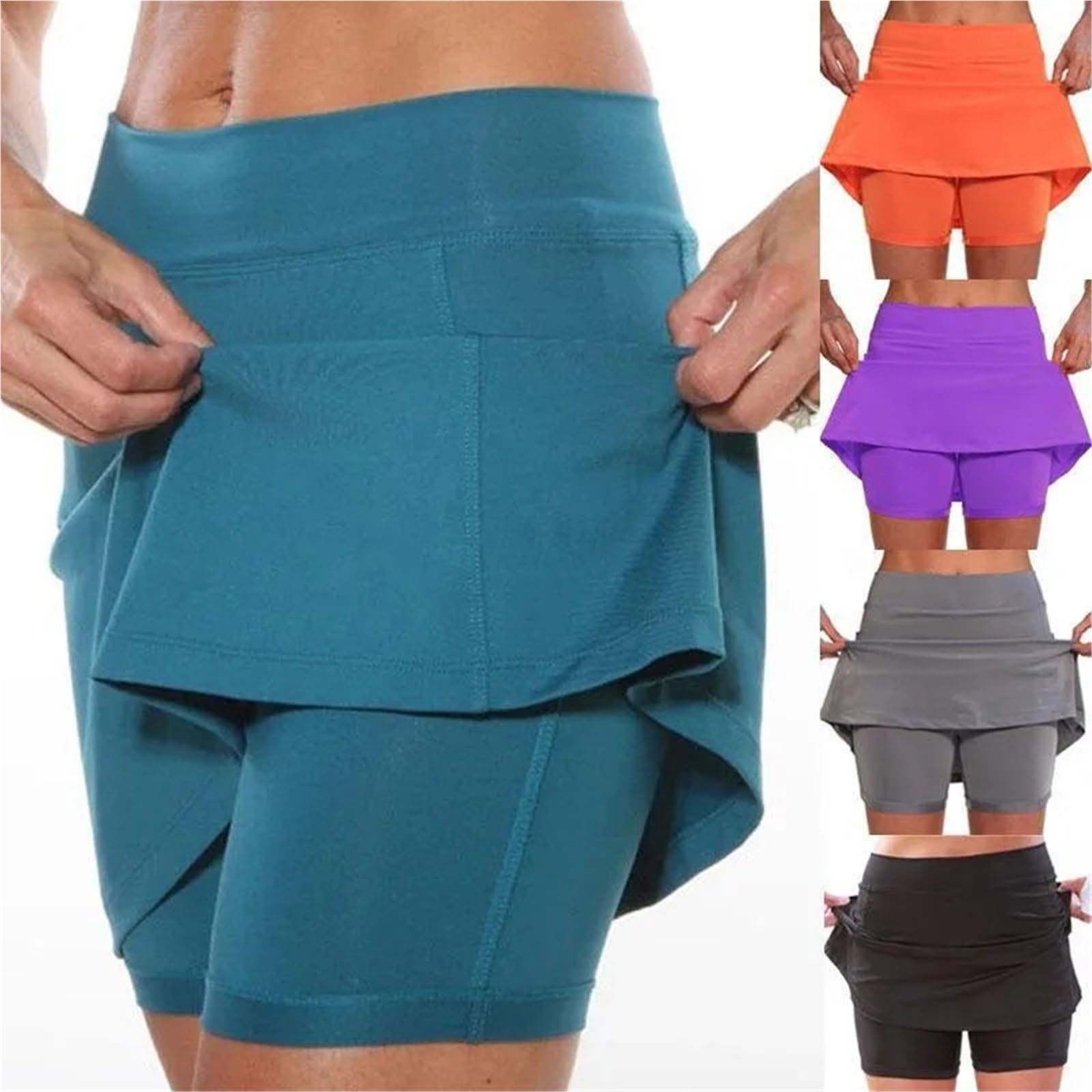 Falda de Tenis poliéster for Mujer con Bolsillos