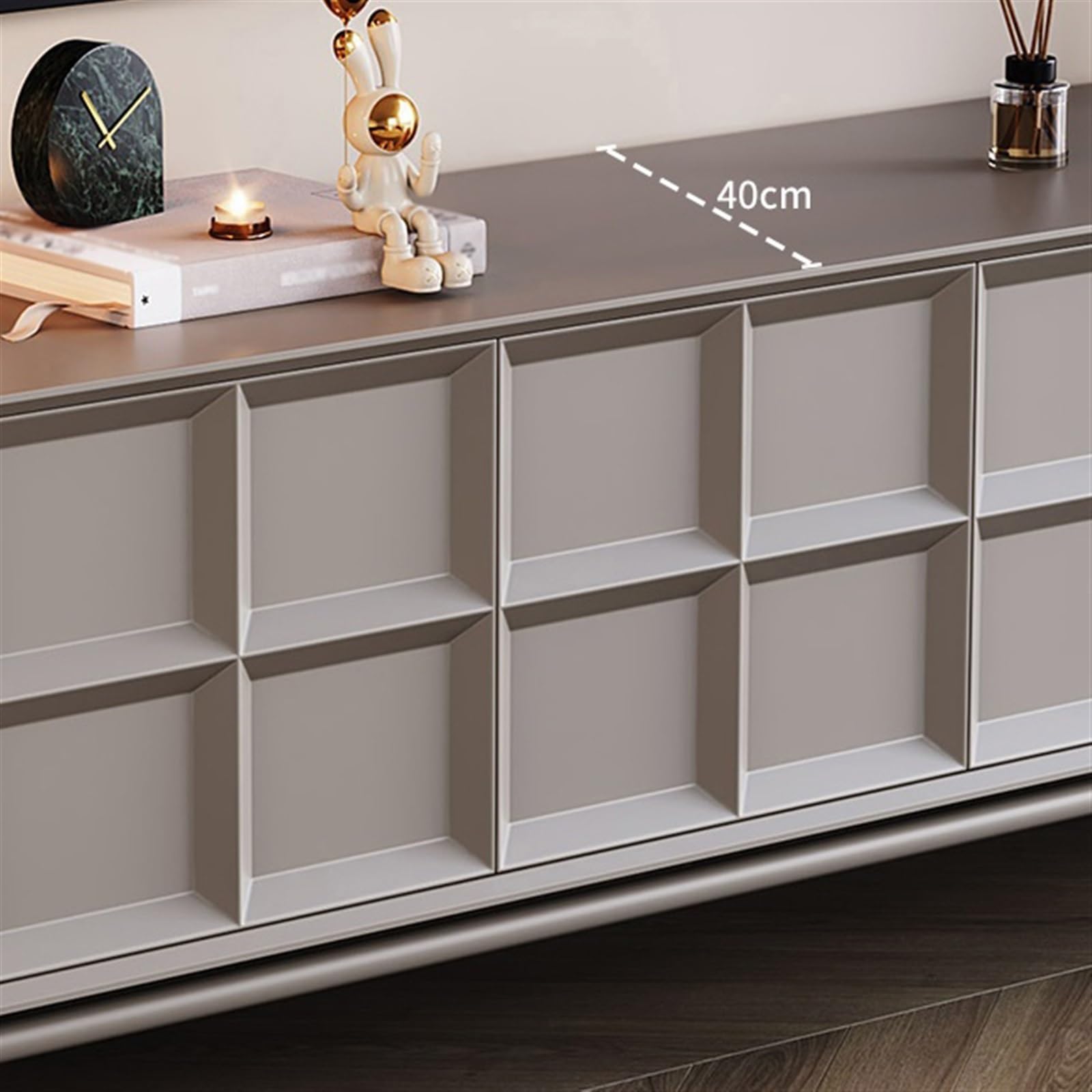 Multimedia-Möbel Bodenschrank, nordischer Aufbewahrungsschrank, TV-Schrank aus massivem Holz für das Wohnzimmer