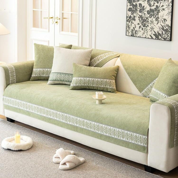 Housse de canapé en Chenille lavable protecteur canapé angle L chats - 3