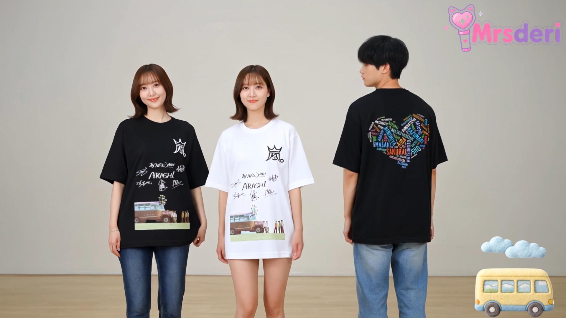 嵐　非売品　親子Tシャツ 2枚セット 新品　レア Amazon | [Mrsderi] 嵐 グッズ Tシャツ 2026コンサート 記念デザイン