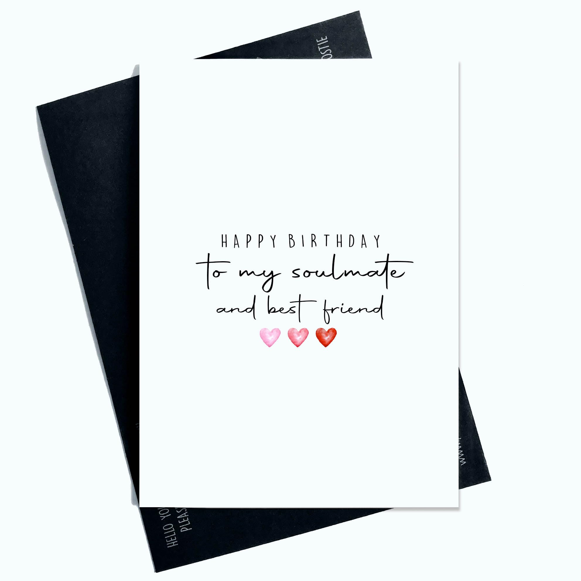 Happy Birthday To My Soulmate And Best Friend For Him For Her Birthday Cards For Boyfriend For Girlfriend Cute Card AP5