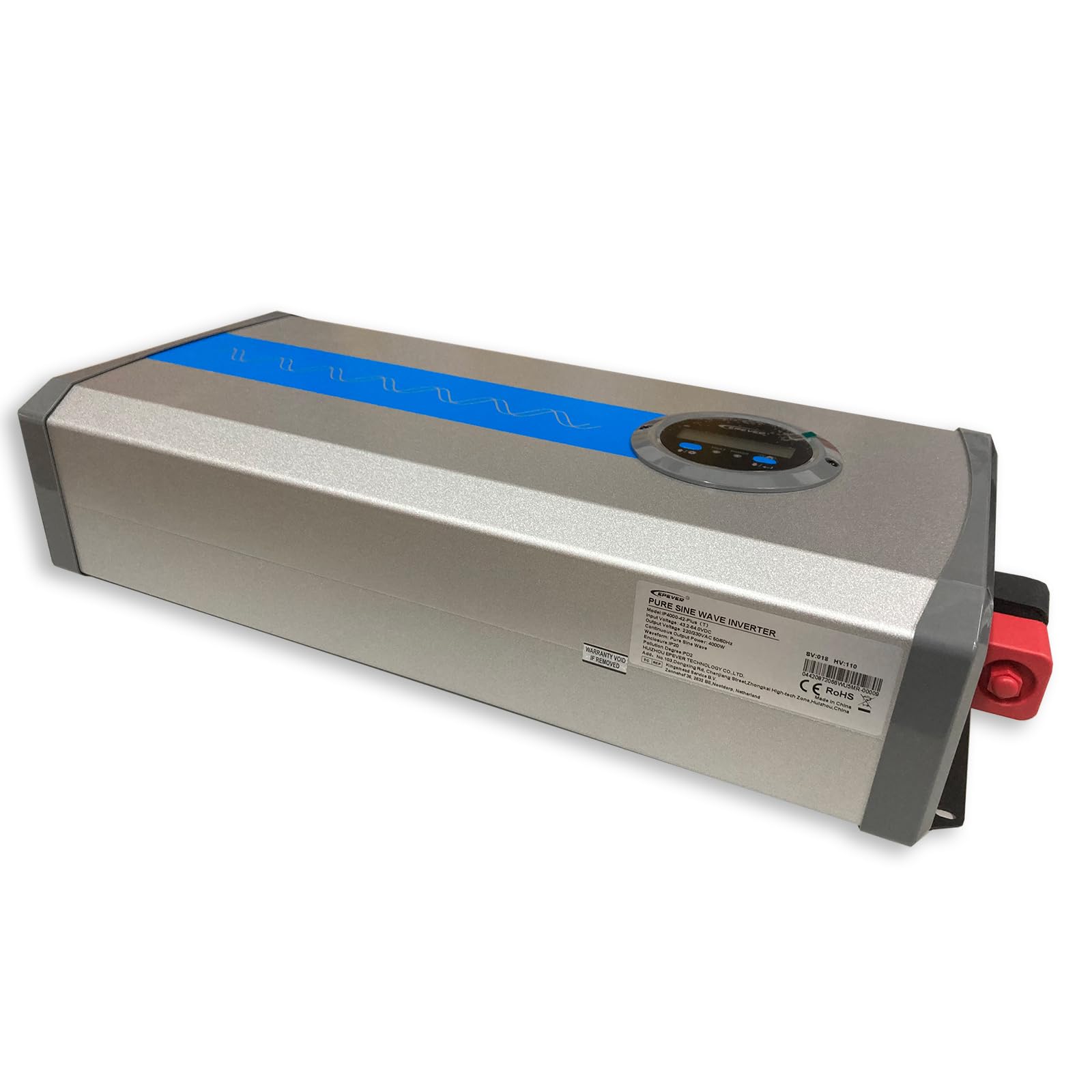 EPEVER IPower-Plus Series IP4000-42 Plus, 4000W 48VDC auf 230VAC reiner Sinus Spannungswandler Wechselrichter mit LCD Display,ideal für Off-Grid Haushaltsnotbeleuchtung, Fahrzeugmontiertes System usw.