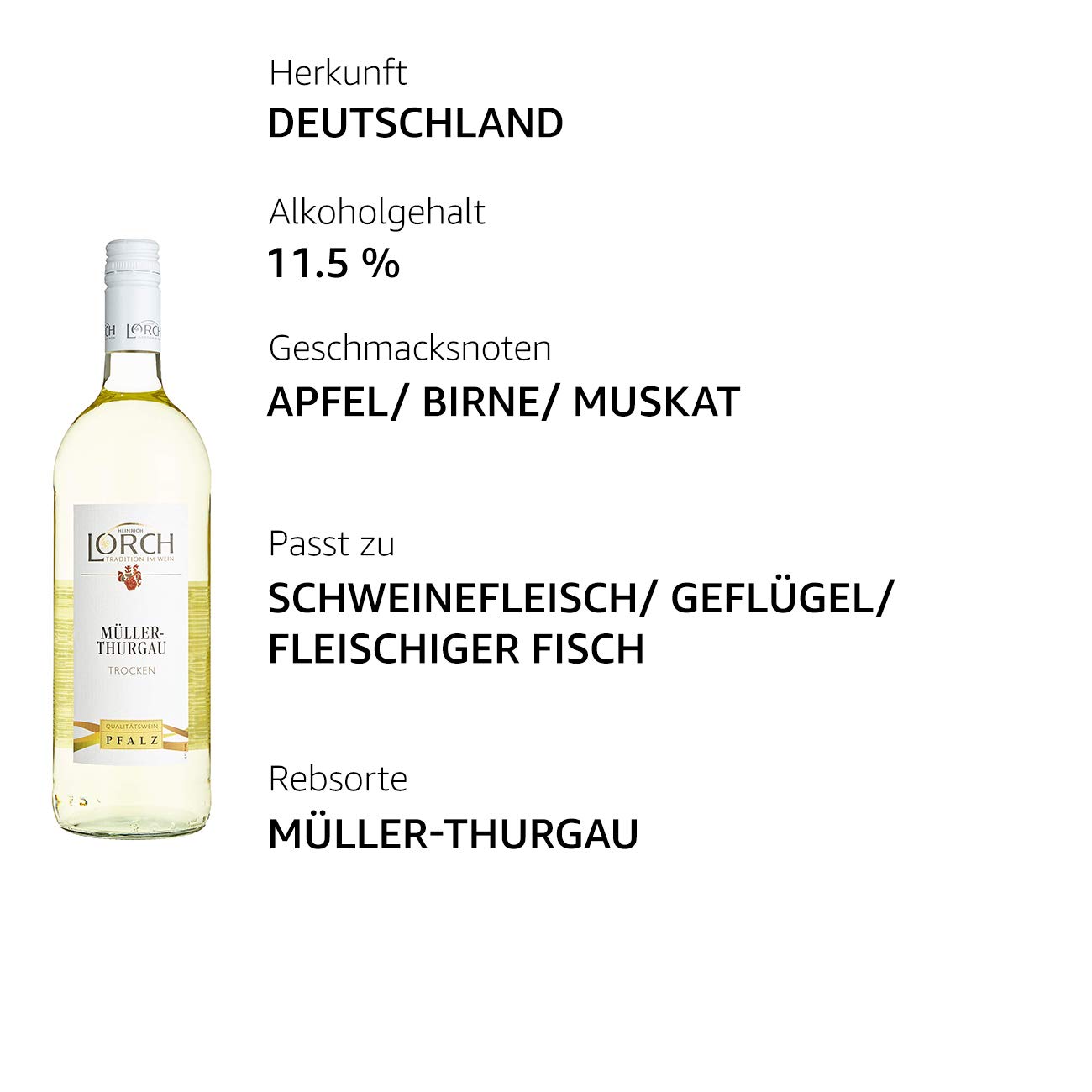 Lorch Müller-Thurgau Trocken (6 x 1l)