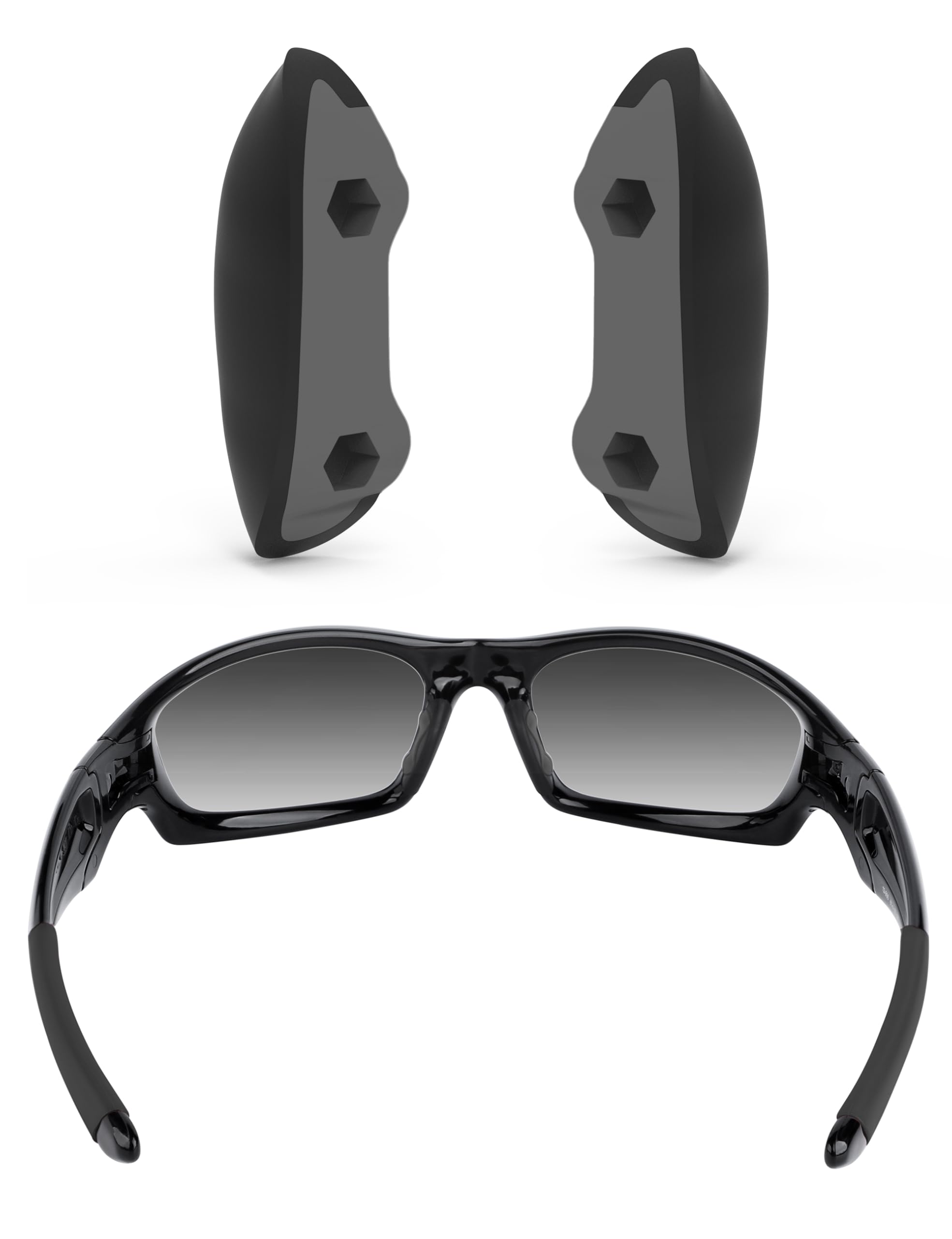 ToughAsNails Replacement Nose Pads Pieces for Oakley Straight Jacket 2007 Sunglasses - Standard Fit
