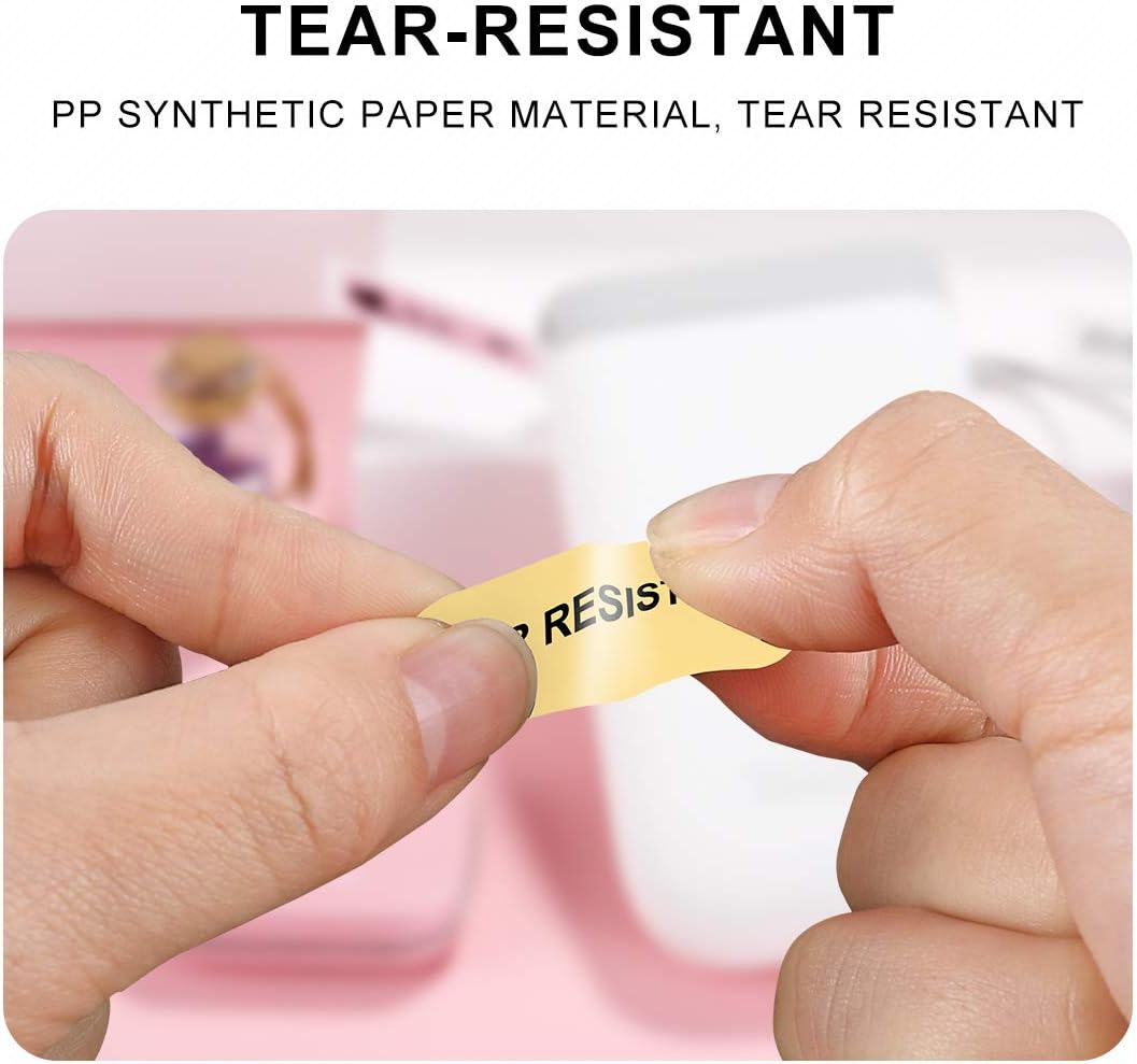 NIIMBOT D110 Label Maker Tape, 14x40mm (0.55"x1.57") 160Label/Roll, Waterproof Label for Home Office Oragnization (5 Colors) - Image 4