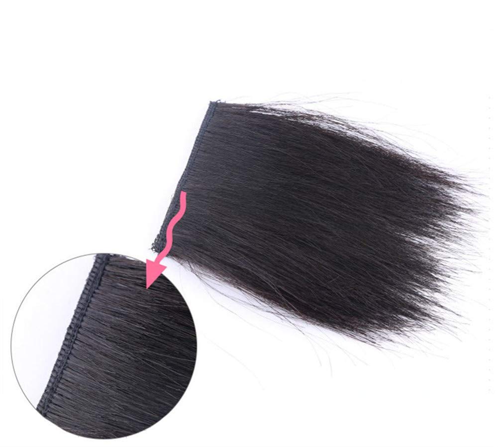 Short Human Hair Extensions Clip in Wiglet Hair Piece for Women and Men 4