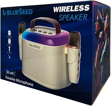 Karaoke Bluetooth Hoparlör – Kablosuz, Rgb Işıklı, 2 Mikrofonlu, Taşınabilir Eğlence Sistemi
