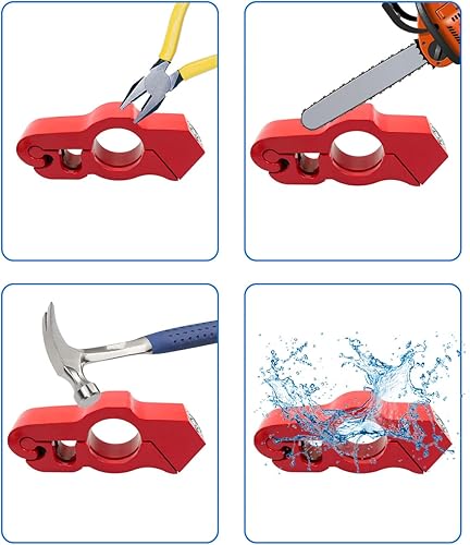 Miniatura 9 de Lock - Cerradura para manillar de bicicleta, resistente antirrobo, ajustable, con 2 llaves, protege tu motocicleta y cuatrimoto, color azul